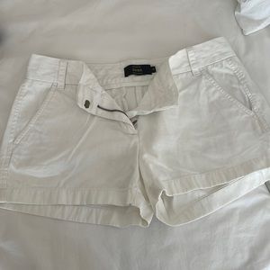 White j.crew chino shorts